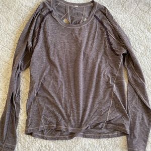 Lululemon light purple pullover top